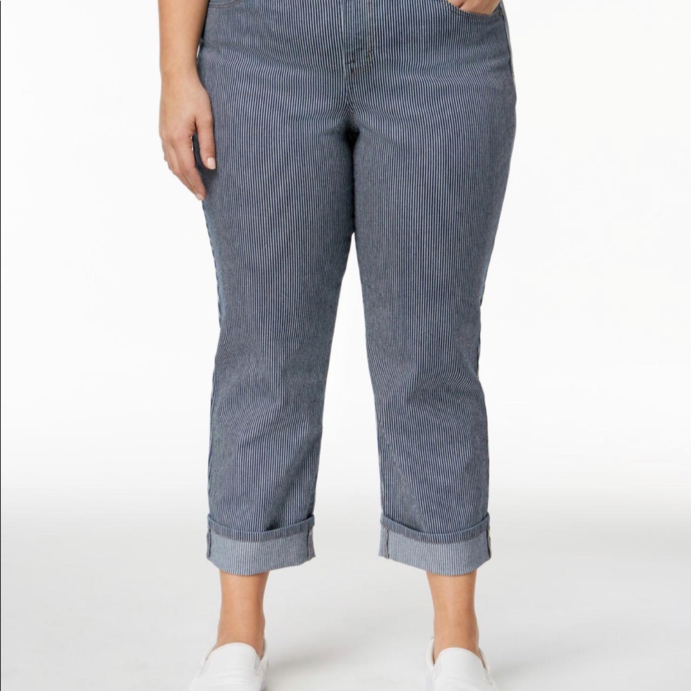 Style & Co.'s capri jeans Railroad Stripe